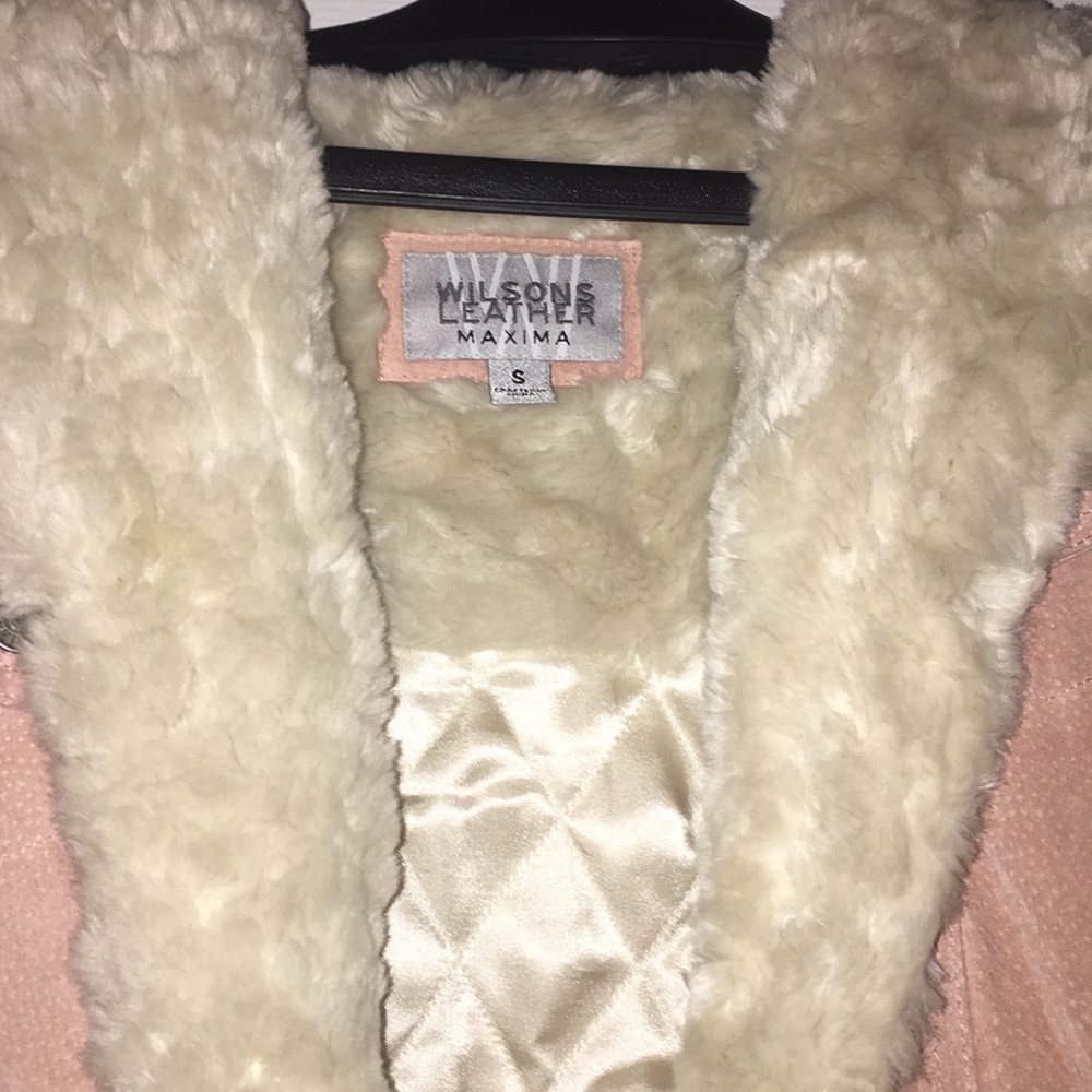 Vintage pink suede jacket - Picture 3 of 5